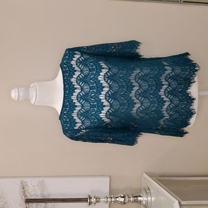 The Limited Size Medium NWOT Green Lace Top! 💚💚💚